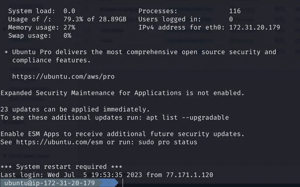 AWS EC2 - SSH into the instance