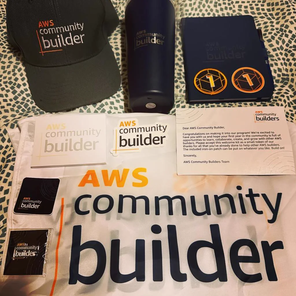 AWS Community Builder swag year 1
